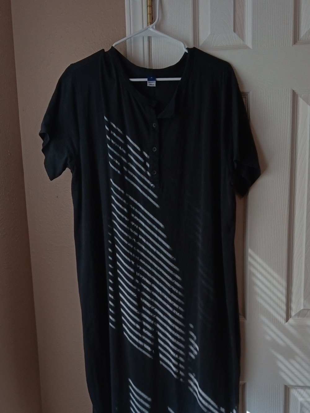 Old Navy Dark Grey Women's Henley Necline T-Shirt Dress